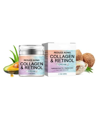 Collagen Retinol Face Cream Face Care Moisturiser For Women Anti-Aging Hyaluronic Acid Face Moisturiser Acne Redness Reducing Face Cream Hydrating Face Cream Face Cream For Mature Skin