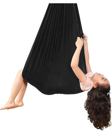SSIMO Children Sensory Full Body Socks for Autism - Stretchy Breathable Body Sox for Stress Reduction in Girls | 100x280cm Black - Buy Online on GoSupps.com