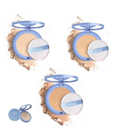 Matte Perfection Pressed Powder GAGK Matte Perfection Pressed Powder Gagk Lasting Waterproof Makeup Lightweight Facial Makeup for Soft Focus Finish (#1+#2+#3)