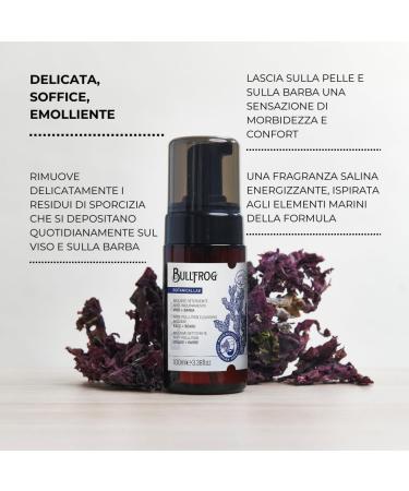 Bullfrog AntiDirt Cleansing Foam 100 ml soft light smooth removes impurities energizing salt scent made in Italy - Buy Online on GoSupps.com