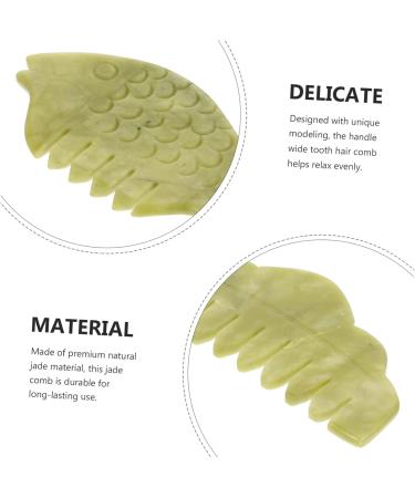 Anneomas Jade Comb & Gua Sha Set - Scalp & Face Massage Tools for Ultimate Relaxation | Portable Skin Care Devices - Buy Online on GoSupps.com