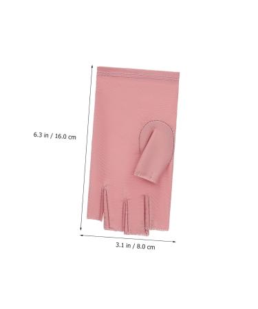 Healeved 2 Pairs Gloves Sun Gloves Anti Gloves Nail Art Gel Gloves for Nail Art Accessory Rays Gloves Nail Manicure Gloves Fingerless Gloves Nail Accessories Nails Gel Cotton - Buy Online on GoSupps.com