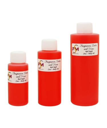 Red Apple Fragrance Oil - 2 Fl Oz Plastic Bottle (60ml) 2 Fl Oz (Pack of 1)