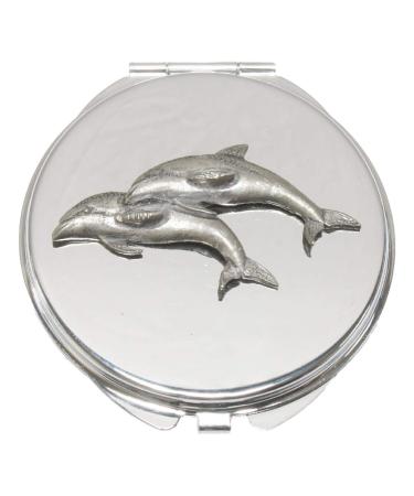 Dolphin D Compact Mirror Handbag Gift With Free Engraving 106