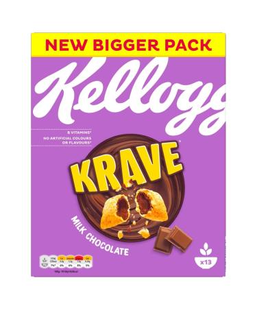 Kellogg's Krave Milk Chocolate Breakfast Cereal, 410g