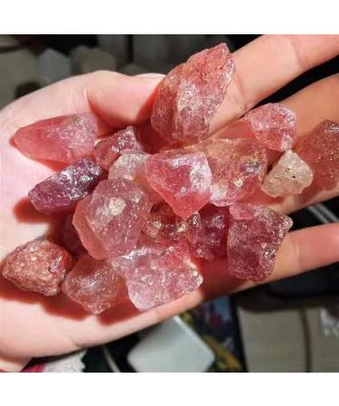 Rough Crystals Raw Strawberry Quartz Specimens for Stones 100g Gift - Buy Online on GoSupps.com