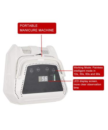 72W Rechargeable Nail Lamp - Professional Gel Polish Dryer with Digital Display for Home & Nail Studio (EU) - Buy Online on GoSupps.com