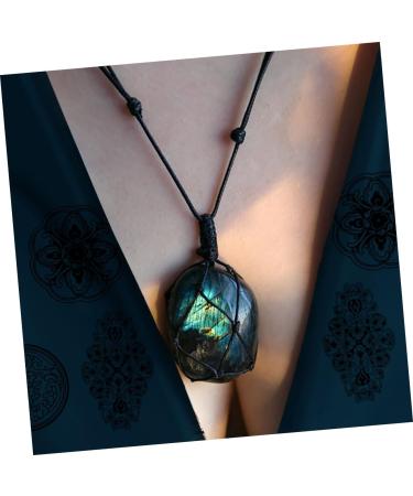 COLLBATH Labradorite Pendant Necklace Chokers for Girls Pendant Labradorite Miss Crystals Necklaces - Buy Online on GoSupps.com