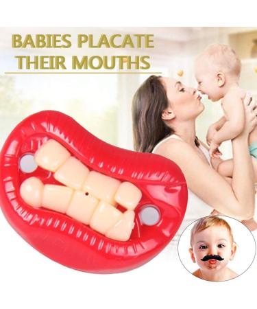 Greattangle Baby Silicone Pacifier - Funny Rabbit & Beard Designs | Cute Red Angry Toothed Baby Accessories - Buy Online on GoSupps.com