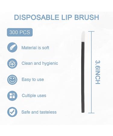 SONSENAI 300Pcs Disposable Lip Brushes - Lip Gloss Applicators Tester Wands - Buy Online on GoSupps.com