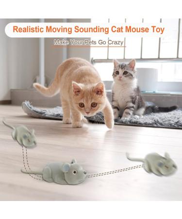 SCOOLR Remote Control Rat Toys Wireless Infrared RC Control Realistic Mouse Toy For Cat Kitten Dog Pet Novelty Gift For Kids Children Halloween Christmas Party Birthday Gifts (Gray) - Buy Online on GoSupps.com