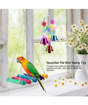 Vogel Parrot Pet Toys - 6 Station Swing Toys for Parrots | Best International Shipping - Buy Online on GoSupps.com