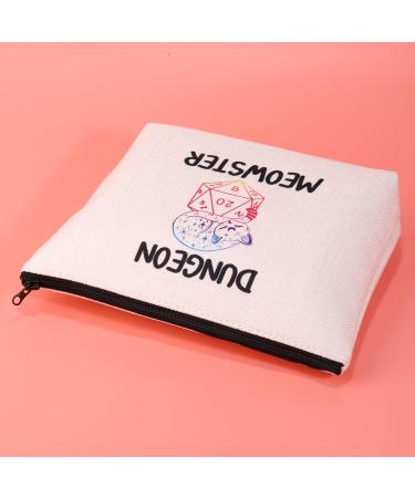 JXGZSO Dungeon Meowster Cosmetic Bag Dungeons and Cat Lover Gift Funny DND Gamer Gift Dungeon moewster  - Buy Online on GoSupps.com