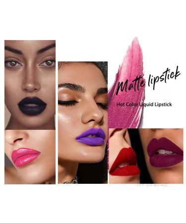 Edanta Kilshye Matte Lipstick - High Pigment Velvet Liquid Lip Gloss | Long Lasting Lips Glaze Makeup for Women & Girls (Purple 7) - Buy Online on GoSupps.com