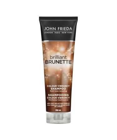 John Frieda Brilliant Brunette Colour Vibrancy Shampoo for Restored Tone and Texture (250 mL)