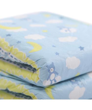 LittleForBig Adult Brief Diapers | Printed ABDL Diapers - 10 Pack Blue | Comfortable & Discreet Adult Baby Supplies - Buy Online on GoSupps.com