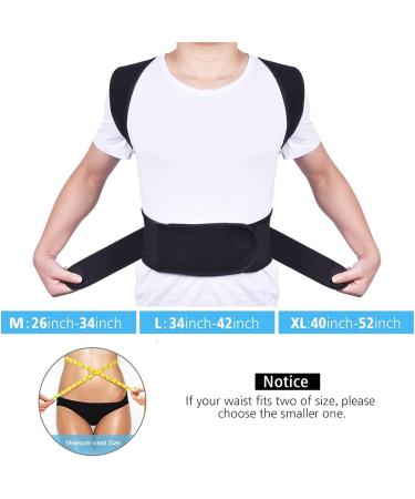 Full Back Belts Posture Corrector Brace for Women Men Clavicle Brace for Lower and Upper Back Pain Relief Double Layer Shoulder Support Kyphosis Humpback (Size : Small) (XXXX) (Large) - Buy Online on GoSupps.com