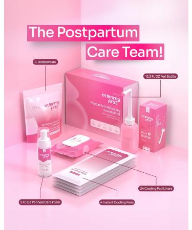 Buy Mommy First Peri Bottle for Postpartum Care | Portable Bidet for Perineal Cleansing | Essential Baby Pink 12.2 OZ - Buy Online on GoSupps.com