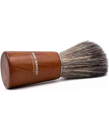 Brent Berkeley Pegleg Shaving Brush - Silvertip Fiber Razor Brush for Men | Quick-Drying Vegan Shaving Brush for Cream & Gel - Brown - Buy Online on GoSupps.com