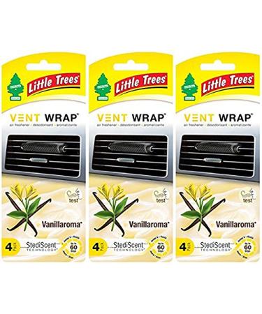 Little Tree Vent Wrap Vanillaroma Air Freshener (4/Pack) - 3 Packs