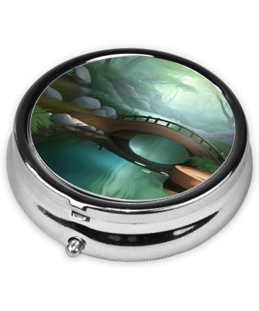 Little Bridge Eastround Pill Box - 3 Compartment Portable Organizer for Travel & Purse - Buy Online on GoSupps.com