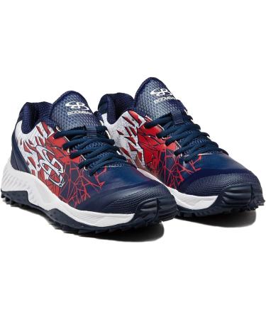 Boombah Men's Dart Fracture Turf Shoes - Navy/Red - Size 11 - Buy Online on GoSupps.com