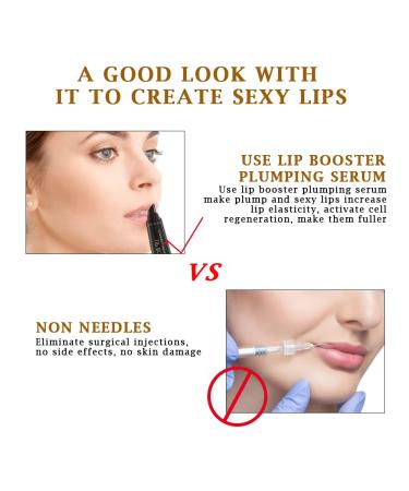 Collagen Lip Booster Serum | Anti-Wrinkle Plumping Treatment with Hyaluronic Moisture - Buy Online on GoSupps.com