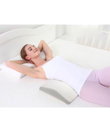 Sleeping Pillow - Memory Foam Lumbar Support Wedge Pillow Slow Rebound Memory Cotton Lumbar Cushion for Pregnant Women 23.5 * 12 Inch C - Buy Online on GoSupps.com