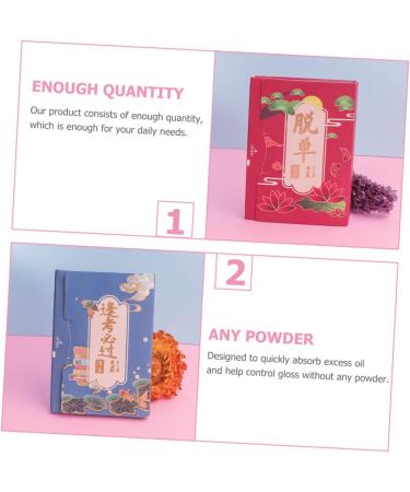 minkissy 5 Oil Blotting Paper Oil Absorbing Paper Makeup Blotting Papers Beauty Blotters for The Oil Control Film Make up Kit Cleaning Tissue Men and Women Face Flax Wood Pulp Tissue Paper - Buy Online on GoSupps.com