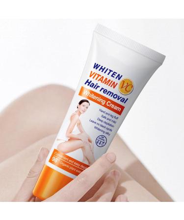 Cr me d pilatoire la vitamine C 60 g portable sans douleur douce et hydratante cr me d pilatoire douce pour les zones intimes et le maillot pilation douce sans douleur - Buy Online on GoSupps.com