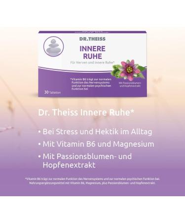 Dr. Theiss Inner Rest - 30 Tablets for Nerve Support & Inner Peace | Stress Relief with Magnesium Passion Flower & Hops - International Shipping Available - Buy Online on GoSupps.com