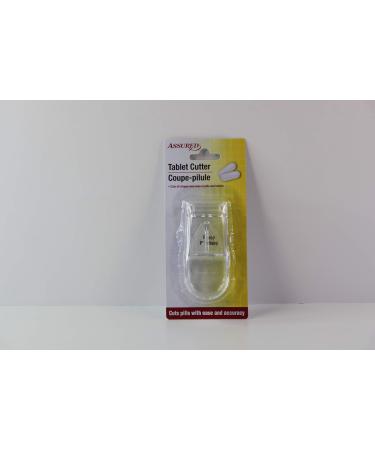 Assured Tablet Cutter - Clear | Precision Pill Splitter for Easy Dosing | Ship Worldwide - Buy Online on GoSupps.com