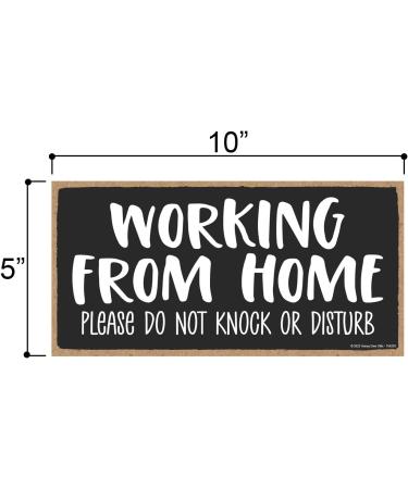 Honey Dew Gifts 10x5 Made in USA Wall Sign - Working from Home Do Not Disturb | Home & Garage Decor - Buy Online on GoSupps.com