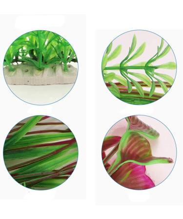 QUMY Large Artificial Aquarium Plants Decoration - A-red 15.7 Inches - Buy Online on GoSupps.com