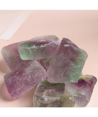Soulnioi Bicolor Fluorite Crystal Raw Stones (2-3cm) - 4pcs | Healing Crystals for Meditation, Wicca, Reiki | Chakra Balancing and Purification - Buy Online on GoSupps.com