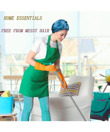 Silk Hair Bonnet Sleep Cap for Women - Peacock Blue | Double Layer Satin Night Cap with Strong Elastic Band for Sleeping, Makeup, and Sport - Buy Online on GoSupps.com