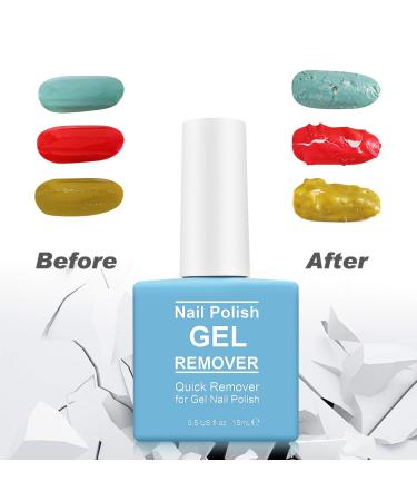 Nail Polish Remover Set | Quicker Gel Polish Remover with Buffer & Cuticle Pusher | DIY Home Manicure in 2-5 Minutes - Buy Online on GoSupps.com