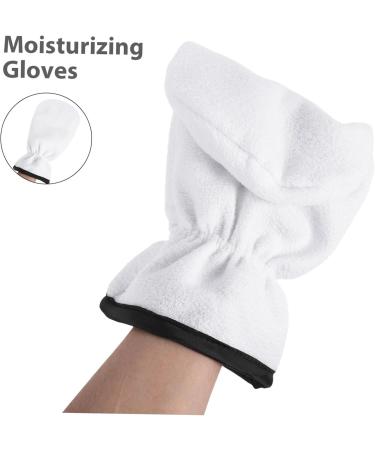 minkissy 1 Pair Maintenance Essential Oil Gloves Wax Warming Gloves Paraffin Wax Bags Hand Paraffin Bath Shower Gloves Moisturizing Gloves Hand Care Gloves White Warm Gloves Flannel Mittens - Buy Online on GoSupps.com