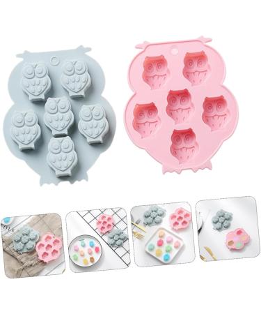 Ciieeo 2pcs Silicone Mold Clay Molds Handmade Making Mold Candy Trays Pan Cookie Baking Molds Muffin Cupcake Mold Animal Baking Spring Silicone DIY Silica Gel Chocolate Mold Self Made 12.7x10.7x1.7cm Blue - Buy Online on GoSupps.com