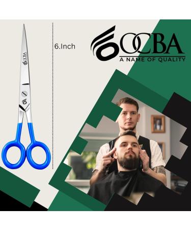 OCBA Hairdressing Scissors - Professional 6 Inch Hair Cutting Scissors & Hair Scissors - Hair Scissors Perfect Design for Salons - Barber Scissors for Men and Women - Buy Online on GoSupps.com