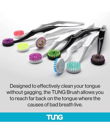 TUNG Brush Tongue Cleaner - Eliminate Bad Breath and Improve Oral Health - Buy Online on GoSupps.com