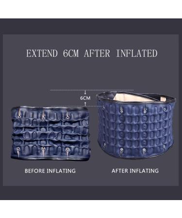 LEAMAI Decompression Back Belt | Back Brace for Lower Lumbar Support | Men & Women | Blue (Y01-S 25-36) - Buy Online on GoSupps.com