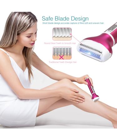 OOCOME 4 in 1 Women Bikini Trimmer & Electric Shaver - Rechargeable & Painless Hair Removal for Bikini Area, Nose, Armpit, Eyebrow & Facial - Buy Online on GoSupps.com