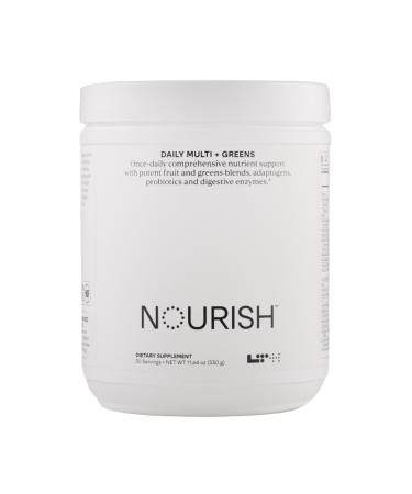 LTH Nourish Multi Plus Greens - Daily Nutritional Supplement - with Magnesium Sensoril Ashwagandha Probiotics Vitamins & Digestive Enzymes - Heart Brain Energy & Immune Support - 30 Servings
