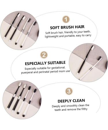Minkissy 8-Pcs Soft Toothbrush Set - Ideal for Adults & Kids Perfect for Postnatal Care & Pregnancy | International Shipping Available - Buy Online on GoSupps.com