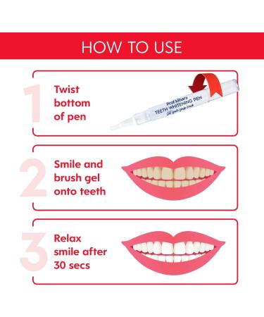 ProElobara Teeth Whitening Pen - Stain Remover Treatment for Brighter Smile - No Sensitivity Gel - Mint Flavor (4 Pens) - Buy Online on GoSupps.com