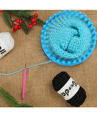 VGOODALL 5PCS Round Knitting Loom Set with Circular Looms, Hook Needles, and Acrylic Yarn - Ideal for Knitting Hats, Scarves, Shawls, Sweaters, Socks, and Pompoms - Buy Online on GoSupps.com