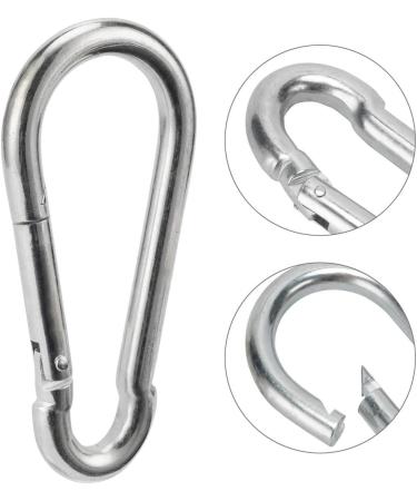 OWAYOTO 4 Inch Carabiner Clip 2pcs - Heavy Duty Spring Snap Hook for Hammocks, Punching Bags, Swing Chairs - Ideal for Camping, Hiking, and Gym Equipment - Buy Online on GoSupps.com
