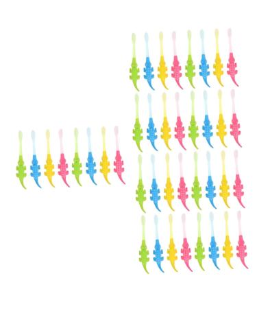 Minkissy 40 pieces Small crocodile toothbrush crocodile toothbrush self -giving toothbrush toothbrush old 2 4 oral care tools manual massage tools pp child small animals
