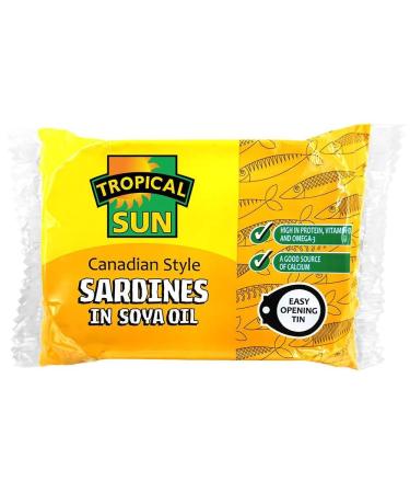 MASTropical Sun Canadian Style Sardines in SOYA Oil 106g Box of 12-Fd